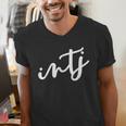 INTJ Introvert Myers Briggs Personality Type Men's V-Neck T-Shirt INTJ Introvert Myers Briggs Personality Type Men's V-Neck T-Shirt