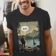 Introvert Bigfoot Sasquatch Loch Ness Monster Bruh Men's V-Neck T-Shirt