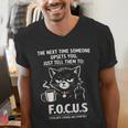 Introvert Cat Coffee Sarcastic Dark Humor Focus Meme Graphic Men's V-Neck T-Shirt Introvert Cat Coffee Sarcastic Dark Humor Focus Meme Graphic Men's V-Neck T-Shirt