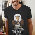 Introvert Eagle And Coffee Lovers Men's V-Neck T-Shirt Introvert Eagle And Coffee Lovers Men's V-Neck T-Shirt