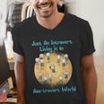 Introvert Extrovert Cartoon In Asstrovert World Men's V-Neck T-Shirt Introvert Extrovert Cartoon In Asstrovert World Men's V-Neck T-Shirt