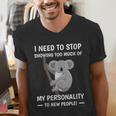 Introvert Fact Anti Socializing Extroversion Personality Men's V-Neck T-Shirt Introvert Fact Anti Socializing Extroversion Personality Men's V-Neck T-Shirt
