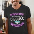 Introvert Hippie Mom Cloth Diapers Crunchy Mama Men's V-Neck T-Shirt Introvert Hippie Mom Cloth Diapers Crunchy Mama Men's V-Neck T-Shirt