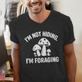 Introvert Mushroom Forager Humor Men's V-Neck T-Shirt