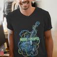 Introvert Music Lover Electric Guitar Rock Men's V-Neck T-Shirt Introvert Music Lover Electric Guitar Rock Men's V-Neck T-Shirt