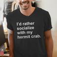 Introvert Sarcastic Hermit Crab Owner Men's V-Neck T-Shirt