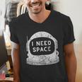 Introvert Space Helmet I Need Space Men Women Men's V-Neck T-Shirt