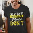 Introvert Tips On How To Talk To Me Please Don't Antisocial Men's V-Neck T-Shirt