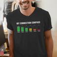 Introvert Tired Battery Men's V-Neck T-Shirt Introvert Tired Battery Men's V-Neck T-Shirt