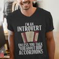 Im An Introvert Unless You Talk About Accordions Men's V-Neck T-Shirt Im An Introvert Unless You Talk About Accordions Men's V-Neck T-Shirt