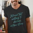 Introvert But Willing To Discuss Antique Stores Men's V-Neck T-Shirt