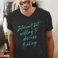 Introvert But Willing To Discuss Baking Men's V-Neck T-Shirt