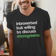 Introvert But Willing To Discuss Microgreens Urban Farming Men's V-Neck T-Shirt