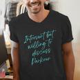 Introvert But Willing To Discuss Parkour Men's V-Neck T-Shirt