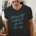 Introvert But Willing To Discuss The Sky Men's V-Neck T-Shirt Introvert But Willing To Discuss The Sky Men's V-Neck T-Shirt
