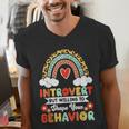 Introvert But Willing To Shape Your Behavior Men's V-Neck T-Shirt