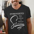 Introverted Skincare Esthetician Beautician Cosmetologist Men's V-Neck T-Shirt