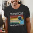 Introverted But Willing To Discuss Sanctuary Moon Men's V-Neck T-Shirt Introverted But Willing To Discuss Sanctuary Moon Men's V-Neck T-Shirt