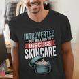 Introverted But Willing Discuss Skincare Men's V-Neck T-Shirt Introverted But Willing Discuss Skincare Men's V-Neck T-Shirt