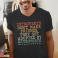 Introverts Don’t Make Friends They Get Adopted By Extroverts Men's V-Neck T-Shirt Introverts Don’t Make Friends They Get Adopted By Extroverts Men's V-Neck T-Shirt
