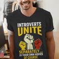 Introverts Unite Introvert Antisocial Anti Social Men's V-Neck T-Shirt