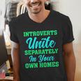 Introverts Unite Introvert Antisocial Sarcasm Anti Social Men's V-Neck T-Shirt Introverts Unite Introvert Antisocial Sarcasm Anti Social Men's V-Neck T-Shirt
