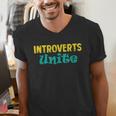 Introverts Unite I Introvert Men's V-Neck T-Shirt Introverts Unite I Introvert Men's V-Neck T-Shirt
