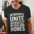 Introverts Unite Separately In Your Own Homes Men's V-Neck T-Shirt