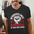 Introverts Unite Separately In Your Own Homes Saying Men's V-Neck T-Shirt Introverts Unite Separately In Your Own Homes Saying Men's V-Neck T-Shirt