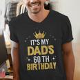 It's My Dad's 60th Birthday 60 Years Old Men's V-Neck T-Shirt