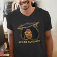 Its Doctor Actually Graduation Healthcare Afro Women Men's V-Neck T-Shirt