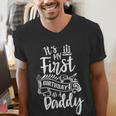 It's My First Birthday As A Daddy Party Dad Father Papa Men's V-Neck T-Shirt It's My First Birthday As A Daddy Party Dad Father Papa Men's V-Neck T-Shirt