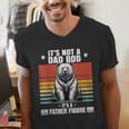 It's Not A Dad Bod It's Father Figure Bear Vintage Men's V-Neck T-Shirt