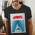 Jaws 2025 Classic Movie Nostalgia Men's V-Neck T-Shirt