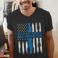 Jesus God Religious Man Of God Husband Dad Protector Men's V-Neck T-Shirt