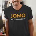 JOMO Joy Of Missing Out Introvert Men's V-Neck T-Shirt JOMO Joy Of Missing Out Introvert Men's V-Neck T-Shirt