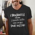 Junior High Graduate Shirt-Middle School Graduation Men's V-Neck T-Shirt