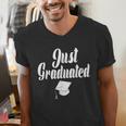 Just Graduated With A Graduation Cap Men's V-Neck T-Shirt