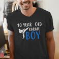 Karate Boy 10 Year Old Kids Shirt Graduation Men's V-Neck T-Shirt