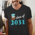 Kids Class Of 2031 Graduation Year T-Shirt Back To School Men's V-Neck T-Shirt