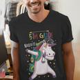 Kids Dabbing Unicorn Graduation 5th Grade Class Of 2019 Men's V-Neck T-Shirt