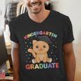 Kids Kindergarten Graduate Cat Graduation Men's V-Neck T-Shirt