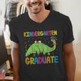 Kids Kindergarten Graduate Dinosaur Kindergarten Graduation Men's V-Neck T-Shirt