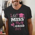 Kids Little Miss Pre-K Grad Preschool Prek Graduation 2025 Men's V-Neck T-Shirt