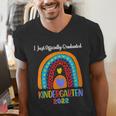 Kids I Officially Graduated Kindergarten Graduation Class Of 2022 Men's V-Neck T-Shirt