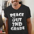 Kids Peace Out 2ND Grade For Graduation Men's V-Neck T-Shirt