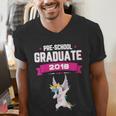 Kids Preschool Graduate 2018 Unicorn Dab Graduation Pre-K TShirt Men's V-Neck T-Shirt