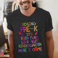 Kids So Long Kindergarten Here I Come Pre-K Graduation Graduate Men's V-Neck T-Shirt