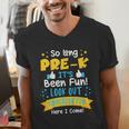 Kids So Long Pre-K Graduation 2025 School Kindergarten Here Come Men's V-Neck T-Shirt