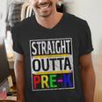 Kids Straight Outta Pre-K Graduation Men's V-Neck T-Shirt